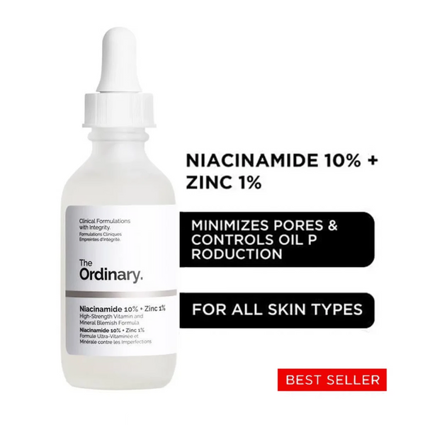 Niacinamide 10% + Zinc 1% - 60ML - The Ordinary - Pakistan
