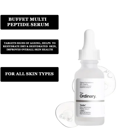 The Ordinary Buffet Price in Pakistan, This treatment improves multiple signs of aging at once with various anti-aging ingredients. It reduces fine lines and wrinkles, fades dark spots, hydrates, brightens, and promotes a firm, smooth texture.